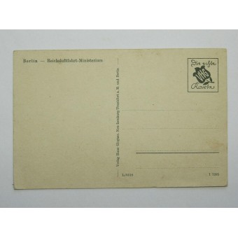 3rd Reich postcard Berlin Reichsluftfahrt-Ministerium. Espenlaub militaria